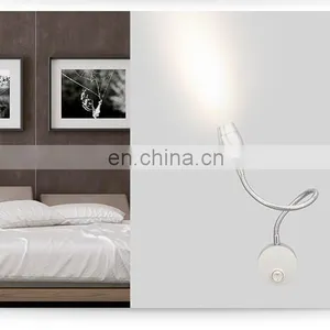 Energy Saving Aluminum Material Bed Led Lamp Snake Like Flexible Led Table Lamp Adjustable Arm Bed Reading Lamp thumbnail-3