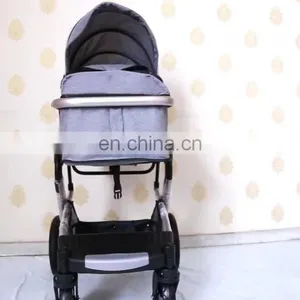 Top Quality Cheap High View Travel Luxury 3 in 1 Baby Stroller With Carseat thumbnail-1