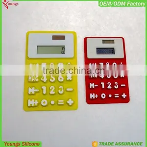 2016 Hot Sale 8 Digits Silicone Solar Powered Calculator thumbnail-4
