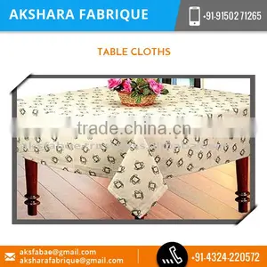 Soft Washable Eco-friendly Wrinkle Free Table Cloth at Bulk Rate thumbnail-1