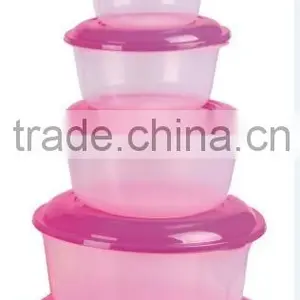 Popular 6 Pcs Set Round Plastic Food Storage Container thumbnail-1