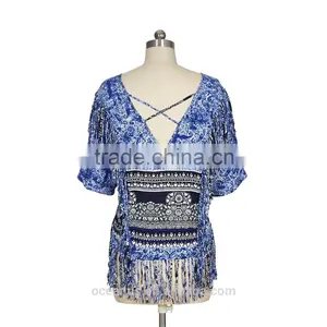 100% Engineering Print Blouse thumbnail-2