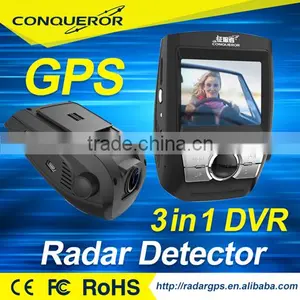 2016 Hidden Mini Car Dvr Wireless Radar Detector 2.4inch Screen HD 1080P Car DVR Camera and Radar Speed Alarm thumbnail-1