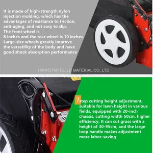 Power Tools Gasoline Engine Hand Push 173cc Garden Low Noise Professional Lawnmower thumbnail-5