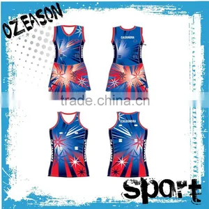 Sublimation Netball Jersey, Netball Uniforms, Netball Wear thumbnail-1