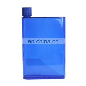 Bpa Free Promotional Plastic Water Bottle A5 Notebook Memo Flat Crystal Square Shaped Water Bottle With Custom Logo Printed thumbnail-1