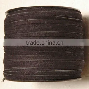 Suede Leather Cord Brown thumbnail-1