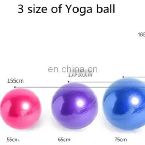 PVC Yoga Ball Fitness Ball Round Ball 55/65/75cm thumbnail-2
