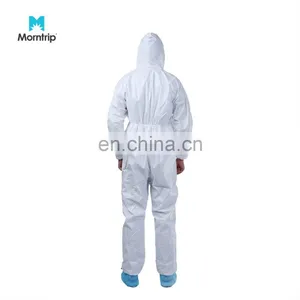 Type 5 6 Dust Liquid Proof Hooded Microporous Coverall Suit for Industrial Use thumbnail-3