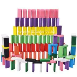 100Pcs Stabilized Wooden Dominoes Block Game thumbnail-3