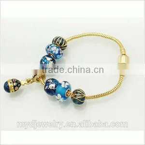 Handmade Enameled Metal Corner Bead for Jewelry thumbnail-3