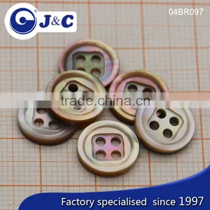 J&C Brown MOP Shell Buttons,pearl Shell Buttons for Fashion Shirt.BR097, BR098 thumbnail-1