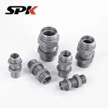 Parker GSV Compression Bulkhead Fitting, High-Pressure Hydraulic Tubing Adapter Bulkhead Fitting, 6D Series Carbon thumbnail-2