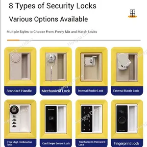 Modular All-Plastic Storage Cabinet- APC971| Anti-Door Opening Buckle & Key Hooks for Employee Staff Office| Big Lockers for Workers in Factory thumbnail-5