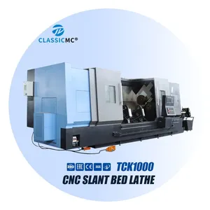 TCK1000 Heavy Duty 2 Axis CNC Metal Spinning Lathe Machine With User-Friendly Control Interface thumbnail-1