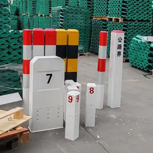 Fiberglass Line Marking Post, Road Delineator, Kilometer Marker, Traffic Safety Equipment thumbnail-1