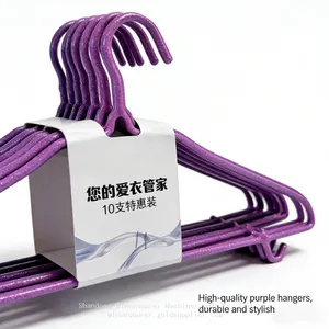 Wholesale Non-slip Metal Coat Hangers Anti-slip Hangers for Heavy Garments thumbnail-5
