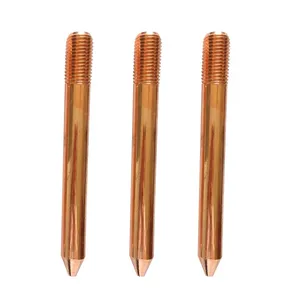 Copper Clad Steel Rod 16mm x 1500mm 2000mm 2500mm 3000mm Telecom Tower Earthing Grade thumbnail-1