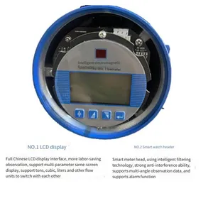 Intelligent Electromagnetic Flowmeter Sewage Sensor, Anti-corrosion Pipeline Integrated High-precision for Cement Slurry and Wastewater Liquids thumbnail-4