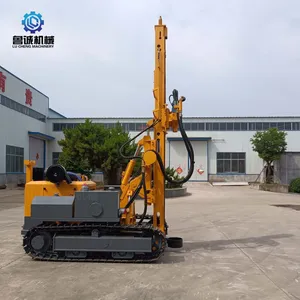 Crawler-type Solar Photovoltaic Pile Drilling Machine, Spiral Ground Pile Drilling Machine, Used for the Construction of Solar Power Stations thumbnail-1