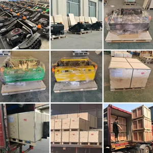 In Stock Fast Delivery 800mm 1000mm Robot Brush Cutter Grass Cutter Zero Turn Remote Control Crawler