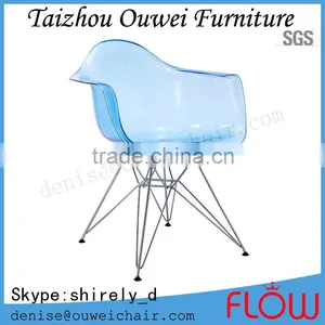 EMS Transparent PC Metal Leg Chair thumbnail-1