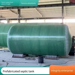 Finished Septic Tanks Specially Designed for Breeding Farms, Three - Chamber Fiberglass Models, Underground Feces and Sewage Treatment and Purification Devices thumbnail-4