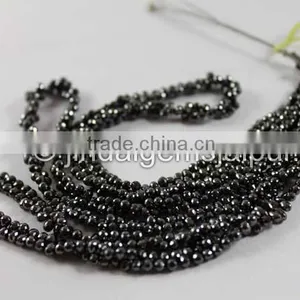 Black Diamond Top Quality Faceted Drop Beads thumbnail-1