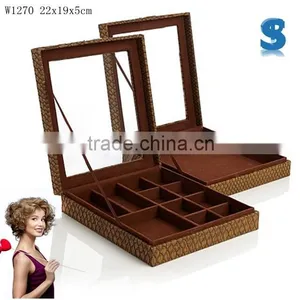Watch Store Specified Crocodile Pattern PU Leather Men Wooden Watch Gift Box Empty Jewelry Packing Gift Boxes For Watches W1270 thumbnail-1