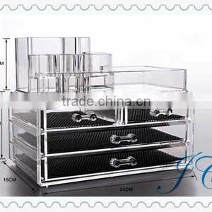 Acrylic Cosmetic Storage Organizer Drawer Makeup Jewelry Case Storage Insert Holder Box thumbnail-2