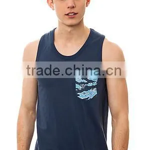 Custom Printed Pocket Tank Top thumbnail-3