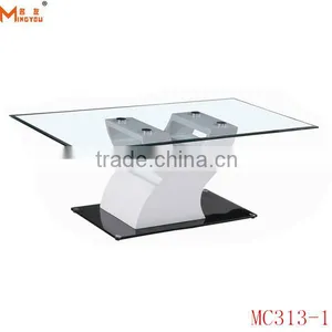 Modern Glass Top Fairy Coffee Table thumbnail-2