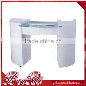 Wood Nail Table for Nail Salon Furniture Table,Double Extended Manicure Table thumbnail-5