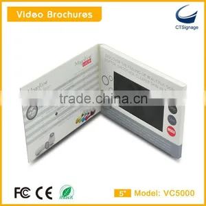 5 Inch Lcd Screens Promotional Video Business Gift Cards Vc5000 thumbnail-6