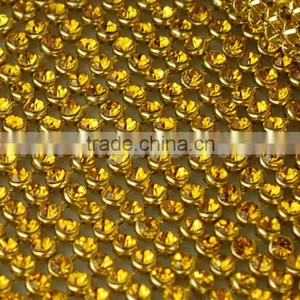 Lower Price 120*45cm Metal Setting Rhinestone Mesh, Transfer Crystal Rhinestone Rolls Wholesale thumbnail-2