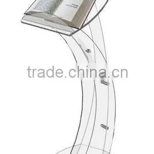 Floor Standing Clear Acrylic Lectern thumbnail-1