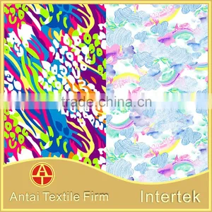 High Quality Stretch Knitted Printed Nylon Spandex Fabric for Garment and Underwear thumbnail-5