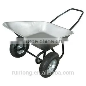 Qingdao RUNTONG Two Wheel Wheelbarrow,Metal Garden Tool Wheelbarrow thumbnail-2