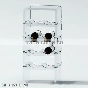 GH-RZ249 High QualityAcrylic Wine Bottle Rack Display With Good Quality,hot Sale Acrylic Wine Display Rack thumbnail-5