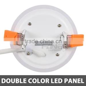 Round Double Colors LED Light Panels Double Side 3+2w/6+3w/12+4w/18+6w thumbnail-4