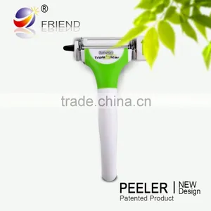 2016 as Seen on TV Kitchen Gadgets 3 in 1 Blades Rotary Manual Multifunctional Potato Vegetable Slicer Peeler Quality Choice thumbnail-3