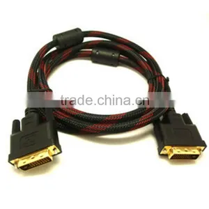 Manufactuer Supplier Nylon Braided Dvi Cable for Gameplayer Monitor thumbnail-3