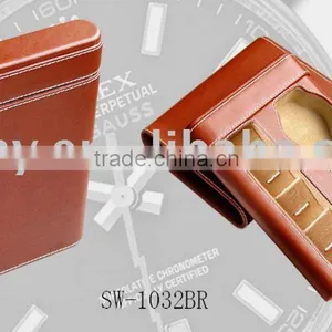 Promotion Brown Travel Watch Cufflink Case thumbnail-1