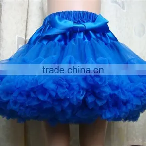 Vintage Baby Royal Bule Dress Christmas Girls Puffy Dresses For Kids thumbnail-1