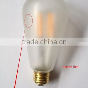 CE ETL VINTAGE EDISON 8W 6W E27 ST64 LED FILAMENT 110V BULB LED BULB LIGHTS DIMMABLE WITH AMBER GLASS Led Filament Lamp FOR USA thumbnail-4
