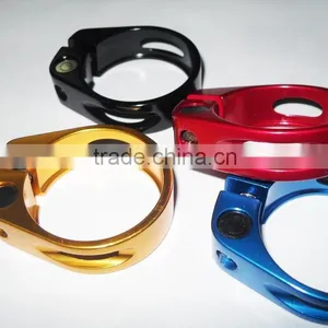 6061 Aluminum Fixed 28.6/30.2/31.8/34.9/38.5 Bicycle Aluminum Seat Post Clamps thumbnail-2