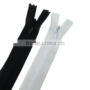 Weaving Tape Water Drop Slider Close End Nylon Invisible Zipper for Sale thumbnail-1