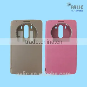 PU Leather Mobile Flip Cover for LG G3 thumbnail-1