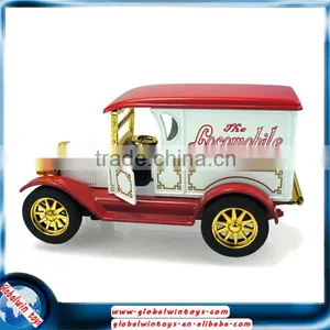 1:32 Vintage Car Model With Opening Doors&headlights, Pull-back Alloy Die Cast Car With Music thumbnail-2