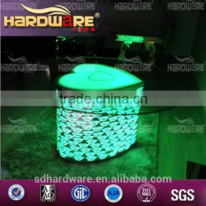 New Model Led Bar Table,glass Round Led Light up Wedding Table thumbnail-1